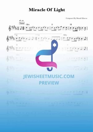 Miracle Of Light by 8th Day. Hanukkah lead sheet.