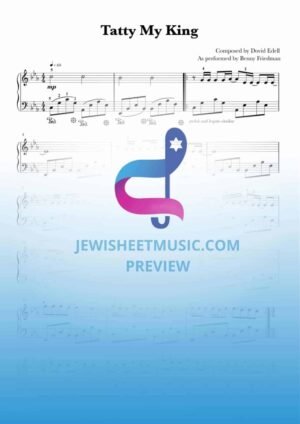 Tatty My King. Piano sheet music.