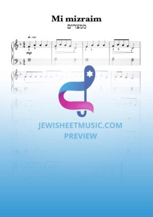 Mimizraim. ממצרים. Pesach EASY piano