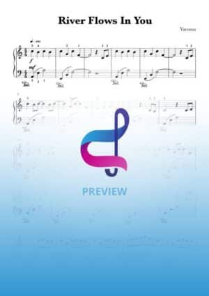River Flows in You. Easy piano for beginners
