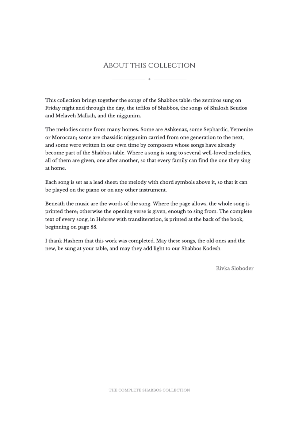 The complete SHABBOS  COLLECTION. Ebook